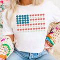 Floral American Flag July 4th Graphic Gildan - Adult & Kids T-Shirts, Sweatshirts & Hoodies apparel design preview 1