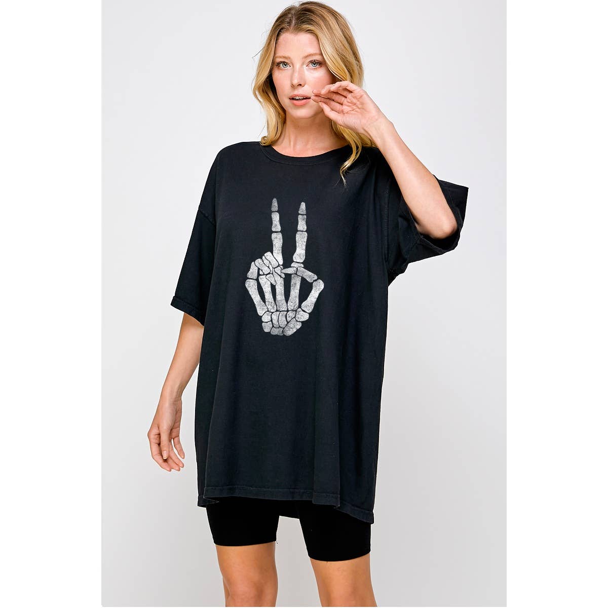 Skull Hand Holoween Graphic Oversized - Adult & Kids T-Shirts, Sweatshirts & Hoodies apparel design preview 1