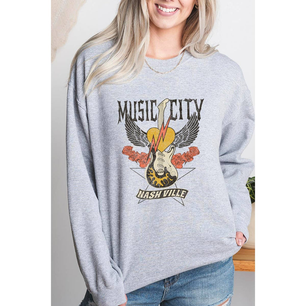 Nashville Vintage Graphic Oversizes - Adult & Kids T-Shirts, Sweatshirts & Hoodies apparel design preview 1