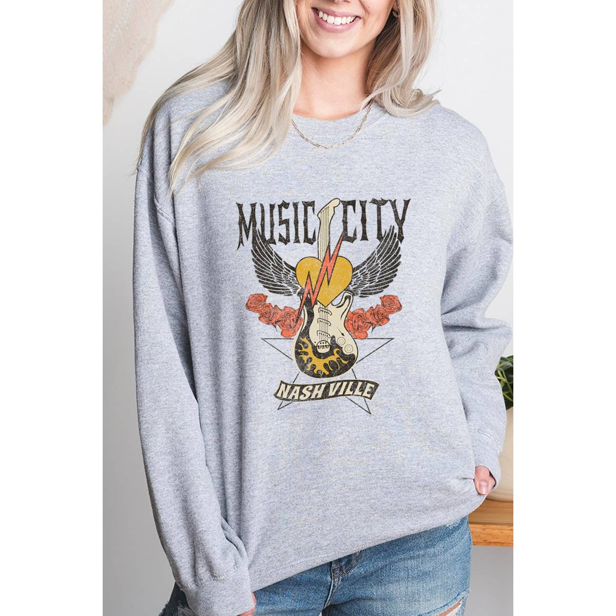 Nashville Vintage Graphic Oversizes - Adult & Kids T-Shirts, Sweatshirts & Hoodies apparel design preview 1