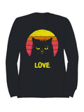Retro Grumpy Cat Love Sunset Men's - Adult & Kids T-Shirts, Sweatshirts & Hoodies apparel design preview 1