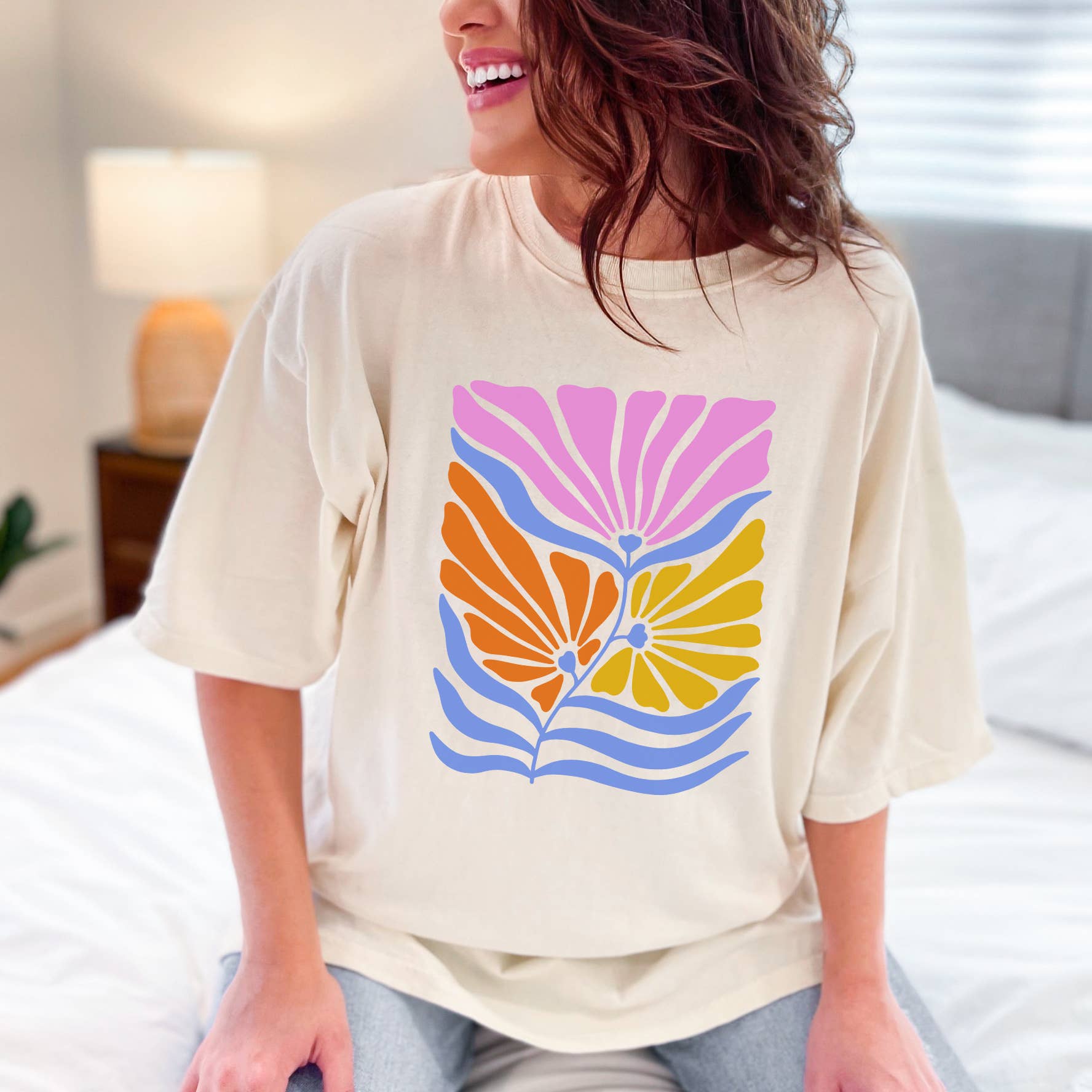 Bright Flowers Floral Sizes S-2XL - Adult & Kids T-Shirts, Sweatshirts & Hoodies apparel design preview 1