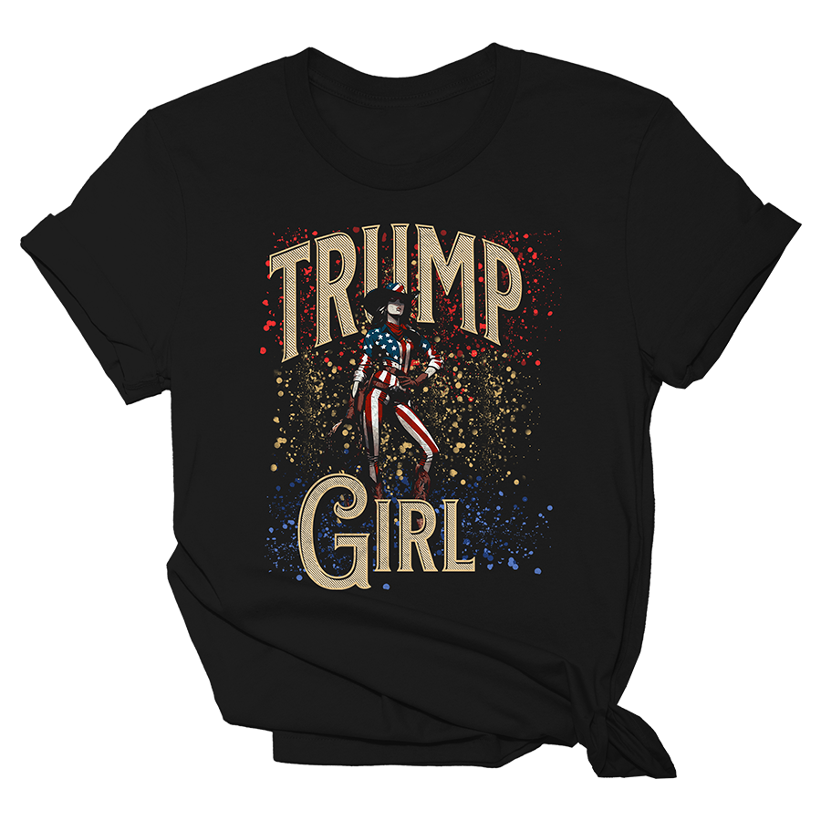 Glamor Trump Girl 1846 - Adult & Kids T-Shirts, Sweatshirts & Hoodies apparel design preview 1