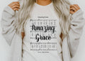 Amazing Grace Hymn Black Ink - Adult & Kids T-Shirts, Sweatshirts & Hoodies apparel design preview 1
