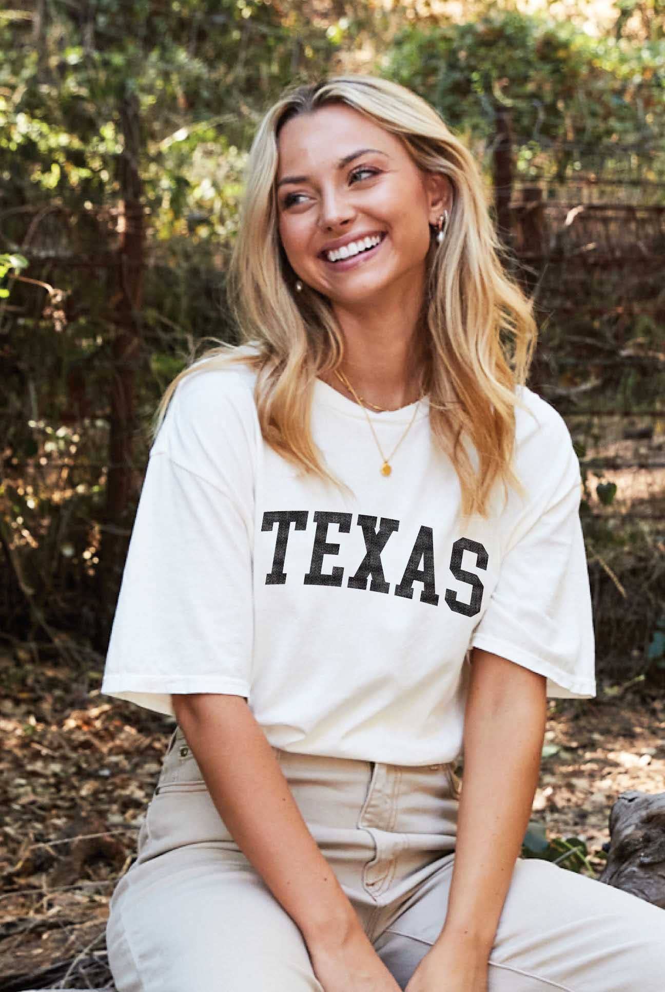 Texas Mineral Washed Graphic Top - Adult & Kids T-Shirts, Sweatshirts & Hoodies apparel design preview 1