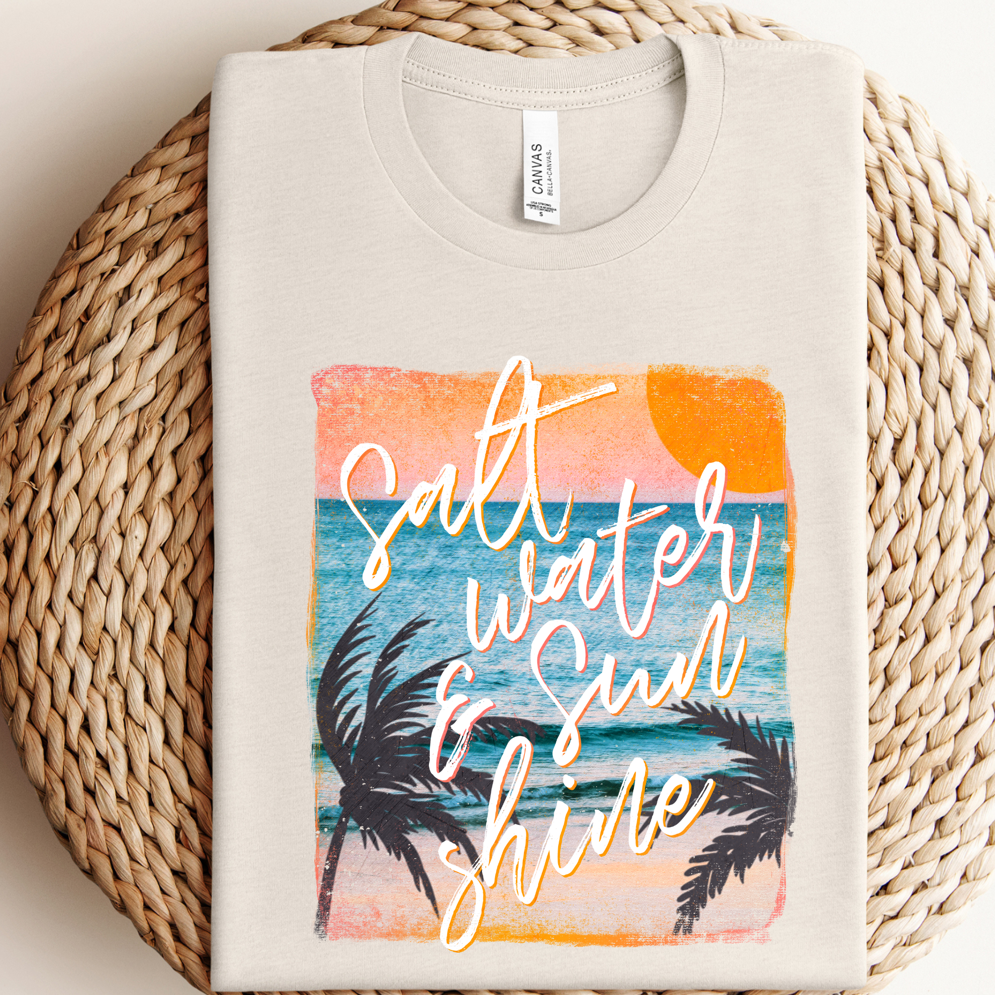 Salt Water Sunshine Graphic /Crewneck - Adult & Kids T-Shirts, Sweatshirts & Hoodies apparel design preview 1