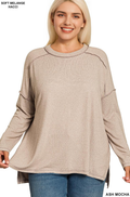 1017 Plus Soft Melange Hacci Exposed Seam Hi Low - Adult & Kids T-Shirts, Sweatshirts & Hoodies apparel design preview 1