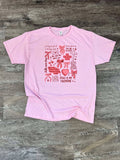 Jesus Is My Valentine Collage On Pink - Adult & Kids T-Shirts, Sweatshirts & Hoodies apparel design preview 1