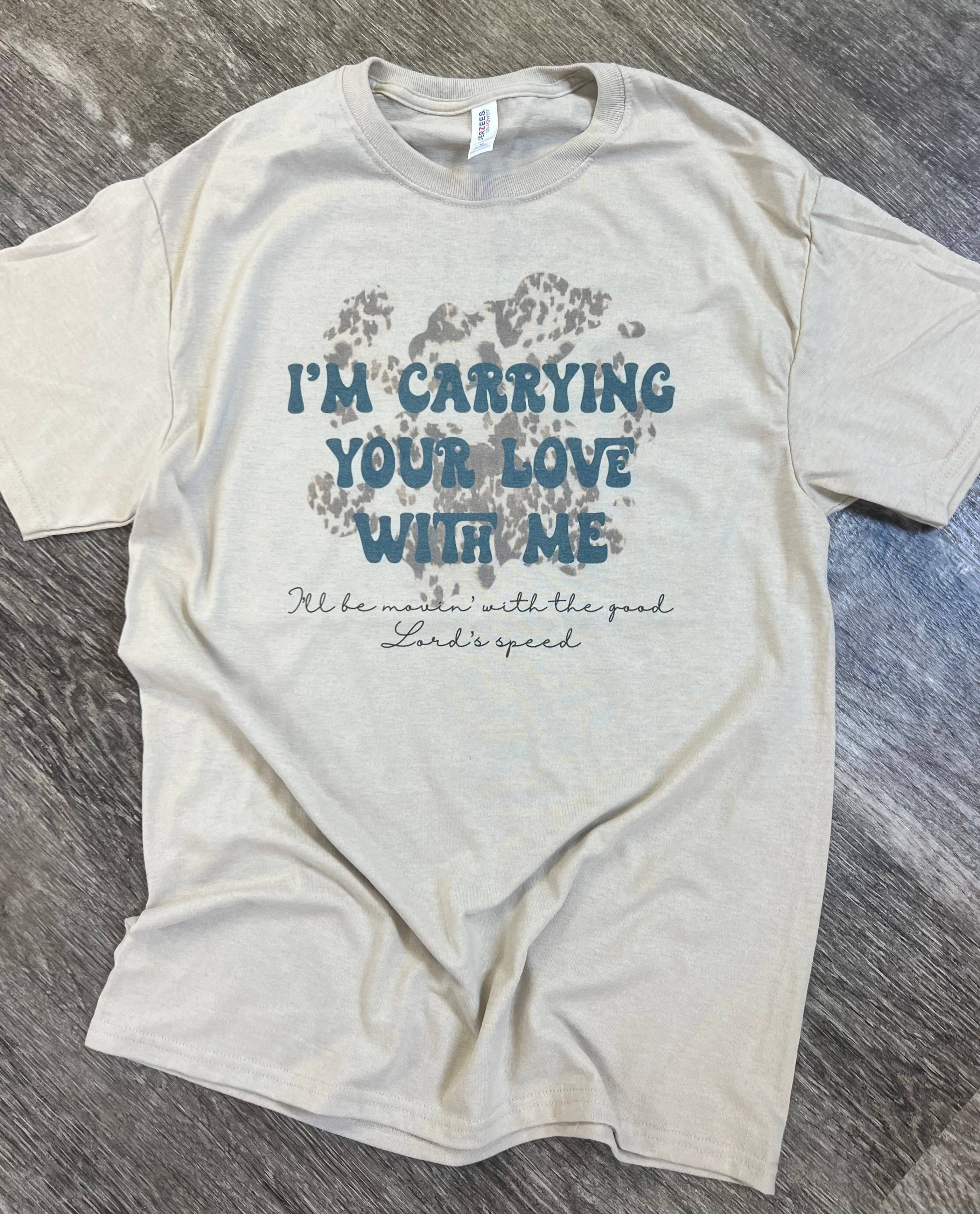 Carrying Your Love with Me On Silver - Adult & Kids T-Shirts, Sweatshirts & Hoodies apparel design preview 1