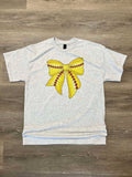 Softball Bow On Ash - Adult & Kids T-Shirts, Sweatshirts & Hoodies apparel design preview 1