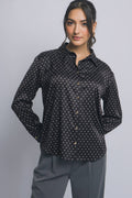 1212 Polka Dot Satin Spread Collar SI-29186 - Adult & Kids T-Shirts, Sweatshirts & Hoodies apparel design preview 1