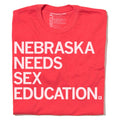 Nebraska Needs Sex Ed. (R) - Adult & Kids T-Shirts, Sweatshirts & Hoodies apparel design preview 1