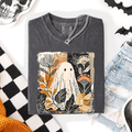 Vintage Ghost Halloween, Botanica Autumn, Fall - Adult & Kids T-Shirts, Sweatshirts & Hoodies apparel design preview 1