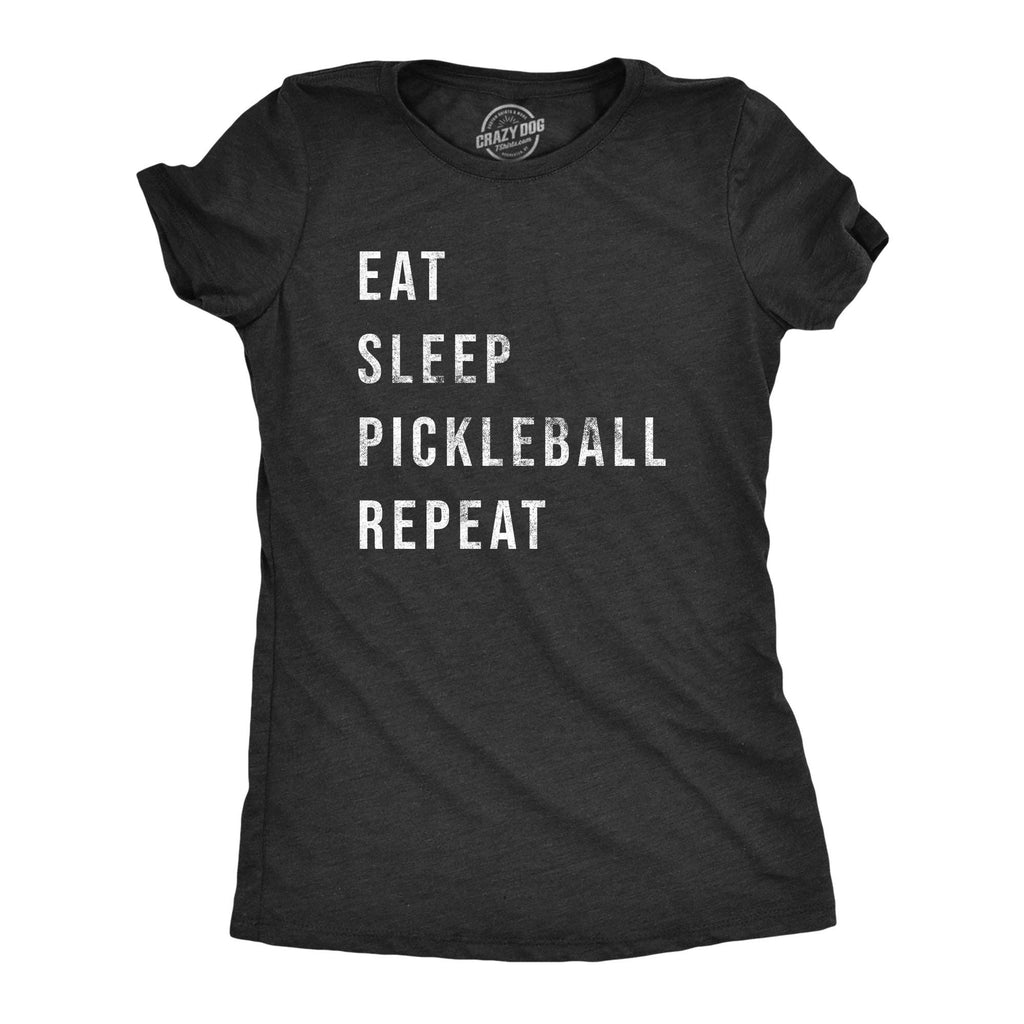Eat Sleep Pickleball Repeat Women's - Adult & Kids T-Shirts, Sweatshirts & Hoodies apparel design preview 1