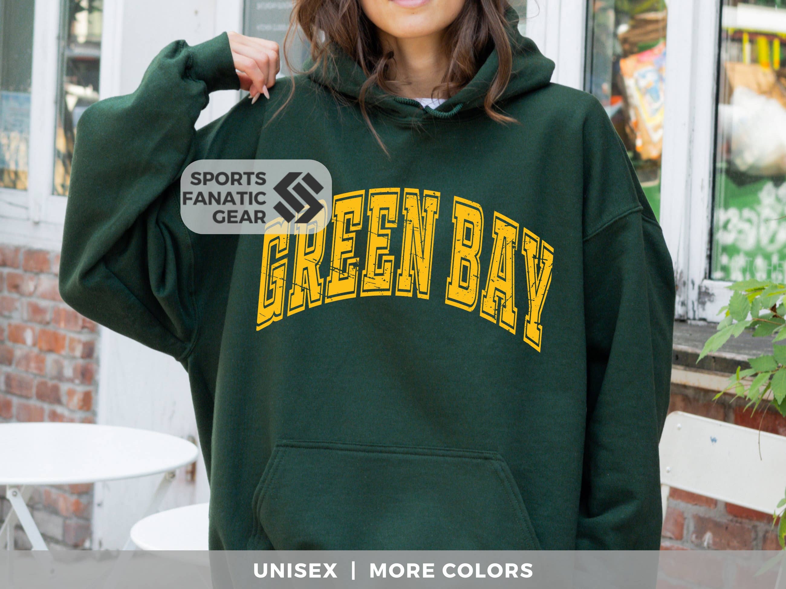 Green Bay Vintage Football 80s Retro Style - Adult & Kids T-Shirts, Sweatshirts & Hoodies apparel design preview 1