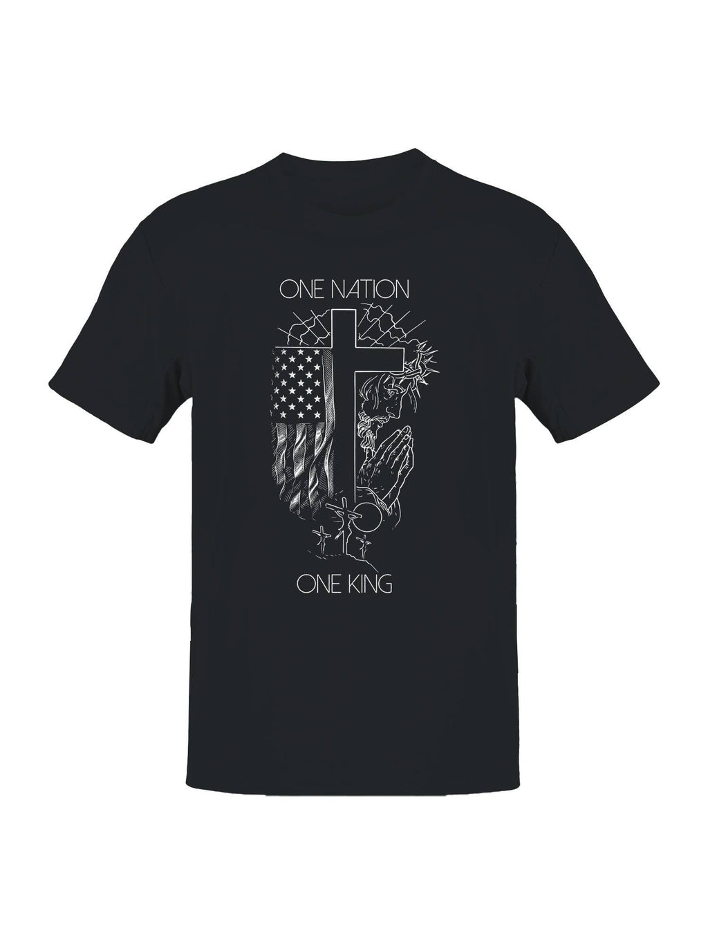 One Nation King Tribute Art Men's - Adult & Kids T-Shirts, Sweatshirts & Hoodies apparel design preview 1