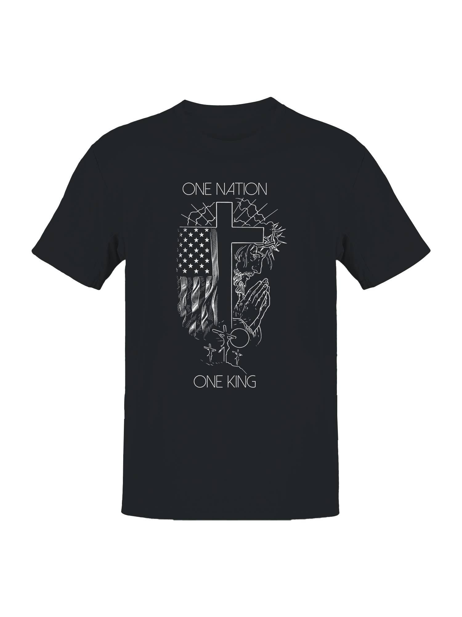 One Nation King Tribute Art Men's - Adult & Kids T-Shirts, Sweatshirts & Hoodies apparel design preview 1