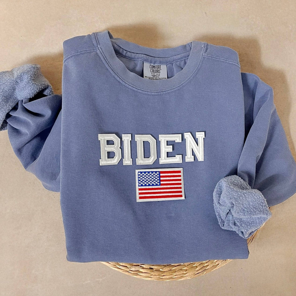 Comfort Colors Biden Crewneck Merch - Adult & Kids T-Shirts, Sweatshirts & Hoodies apparel design preview 1
