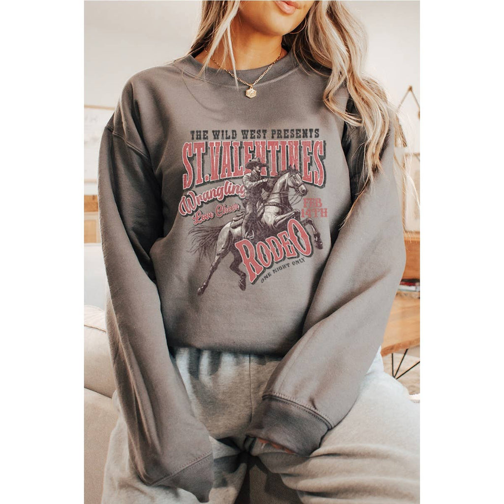 Rodeo Cowboy Valentine Graphic - Adult & Kids T-Shirts, Sweatshirts & Hoodies apparel design preview 1