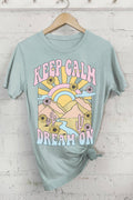 Keep Calm Dream On Sunrise Graphic - Adult & Kids T-Shirts, Sweatshirts & Hoodies apparel design preview 1