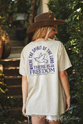 There Is Freedom Oversized Graphic Top - Adult & Kids T-Shirts, Sweatshirts & Hoodies apparel design preview 1