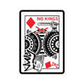 No Kings Playing Card Illustration Die-Cut Sticker - Adult & Kids T-Shirts, Sweatshirts & Hoodies apparel design preview 1