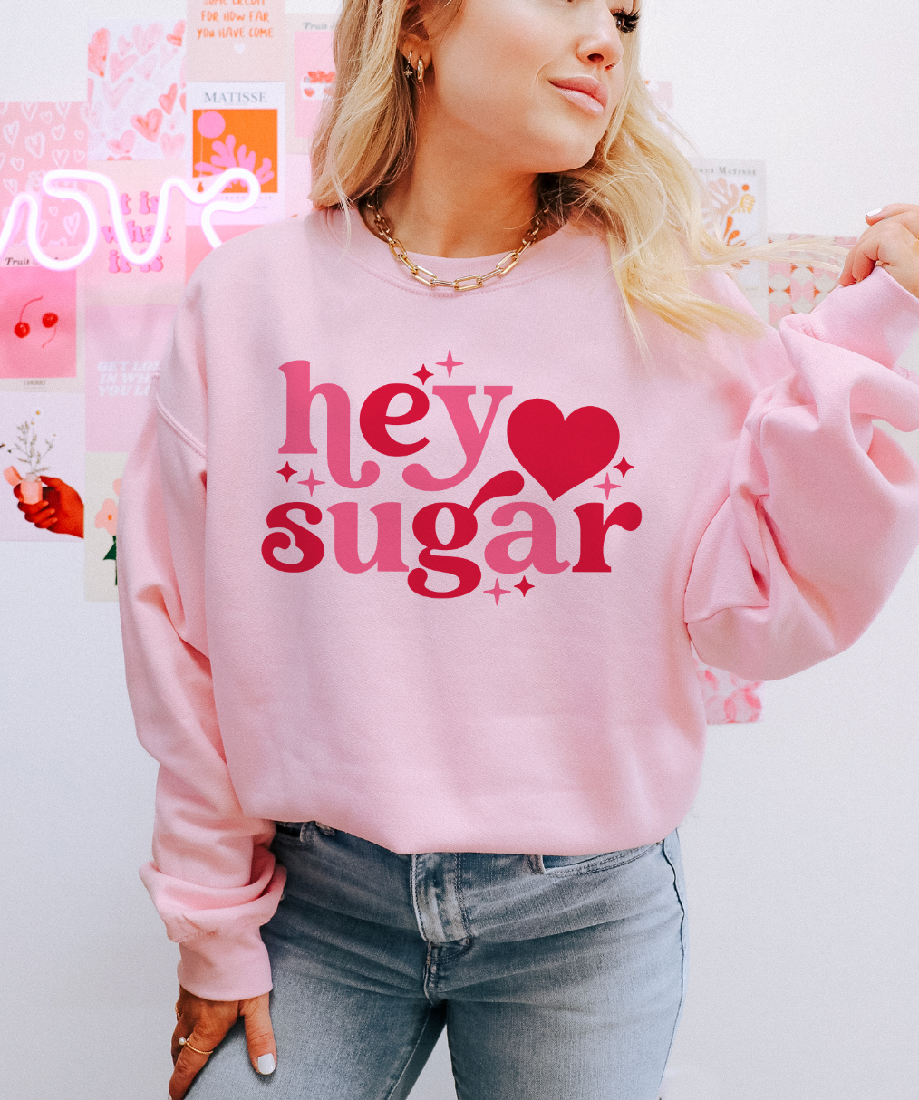 Hey Sugar Valentine or - Adult & Kids T-Shirts, Sweatshirts & Hoodies apparel design preview 1