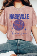 Nashville Disco Ball Mineral Washed Graphic - Adult & Kids T-Shirts, Sweatshirts & Hoodies apparel design preview 1