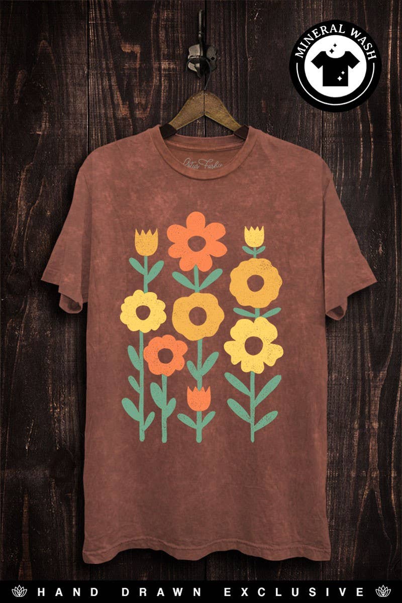 Grow Together Flowers Graphic Top - Adult & Kids T-Shirts, Sweatshirts & Hoodies apparel design preview 1