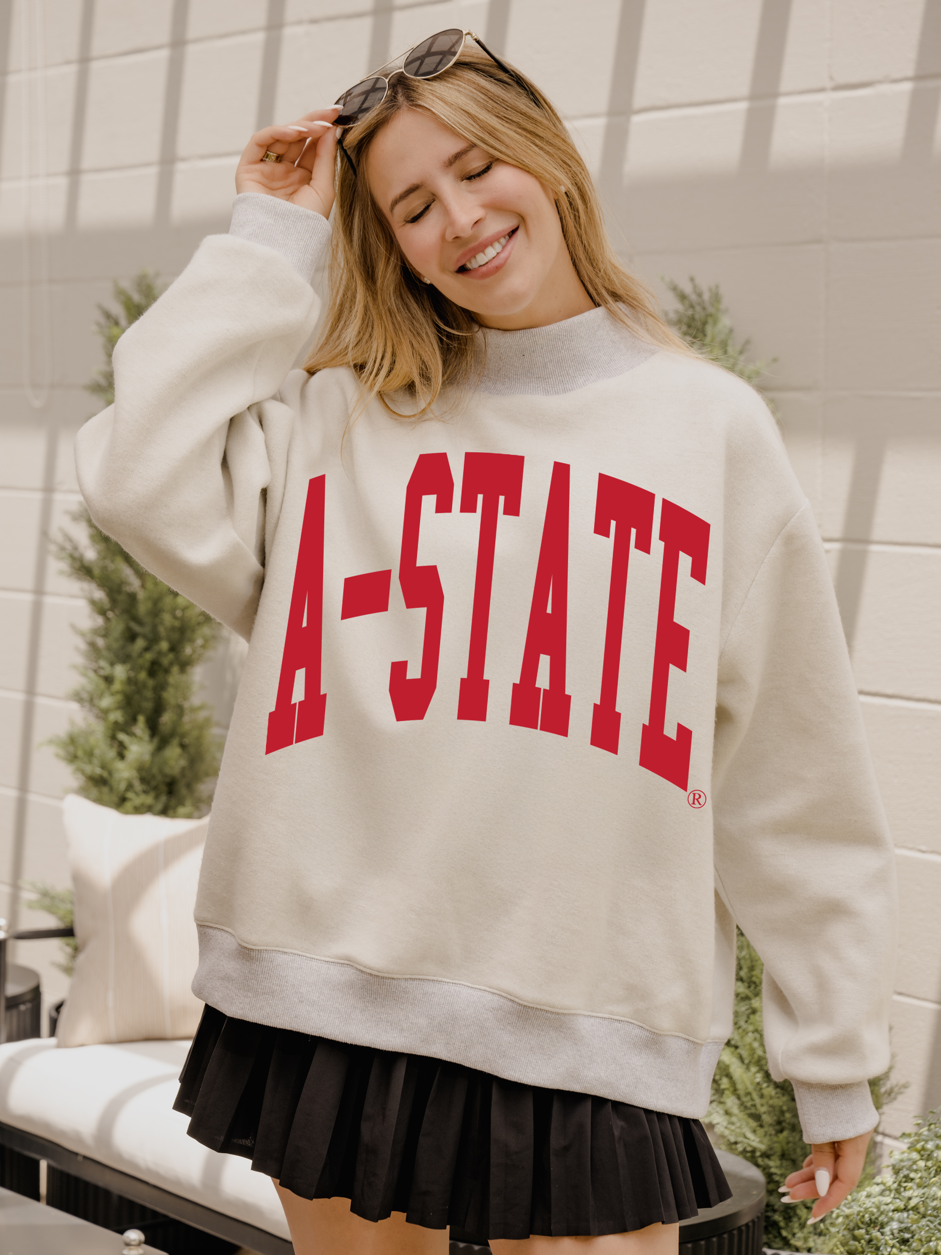 Arkansas State Tall Boy Gr Reversible Mock Neck - Adult & Kids T-Shirts, Sweatshirts & Hoodies apparel design preview 1
