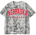 Nebraska Huskers Filled Gault Black/White Camo - Adult & Kids T-Shirts, Sweatshirts & Hoodies apparel design preview 1