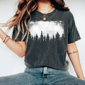 Vintage Nature Pine Forest Silhouette - Adult & Kids T-Shirts, Sweatshirts & Hoodies apparel design preview 1