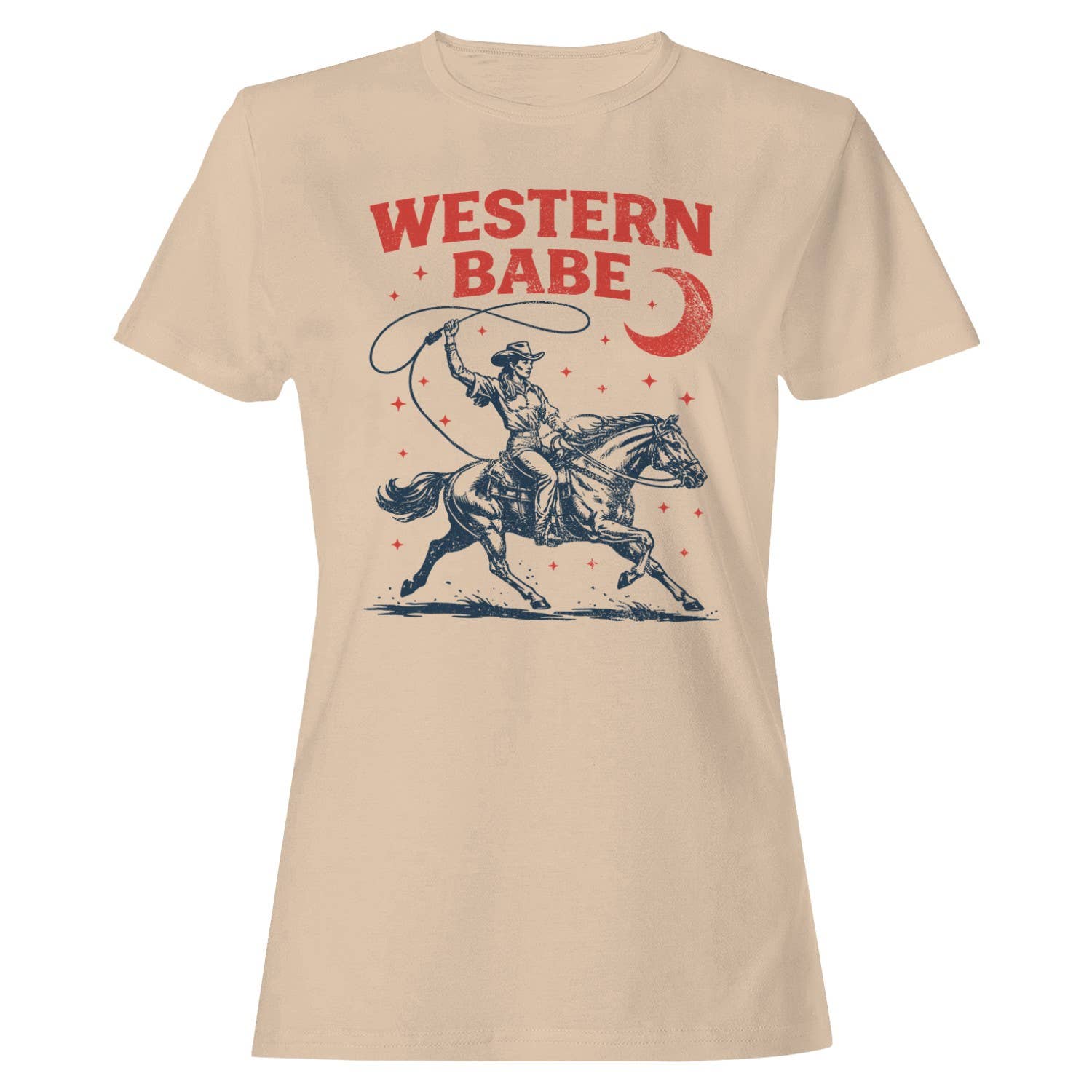 Western Babe Rodeo Women's Natural - Adult & Kids T-Shirts, Sweatshirts & Hoodies apparel design preview 1