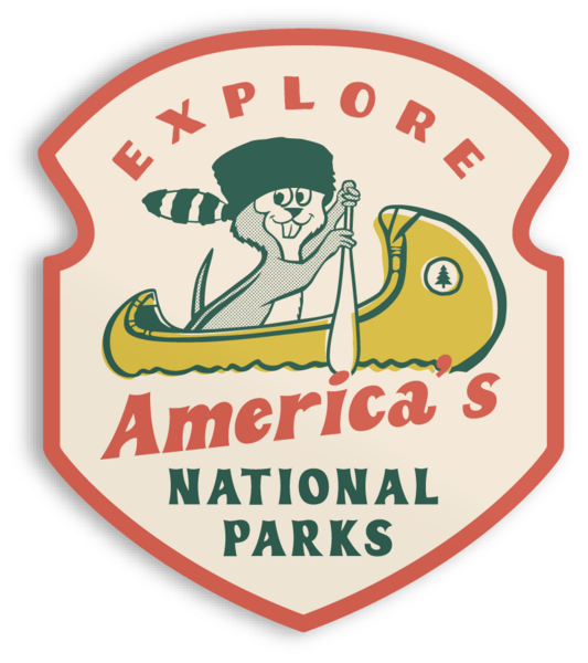 Paddle the Parks Sticker - Adult & Kids T-Shirts, Sweatshirts & Hoodies apparel design preview 1