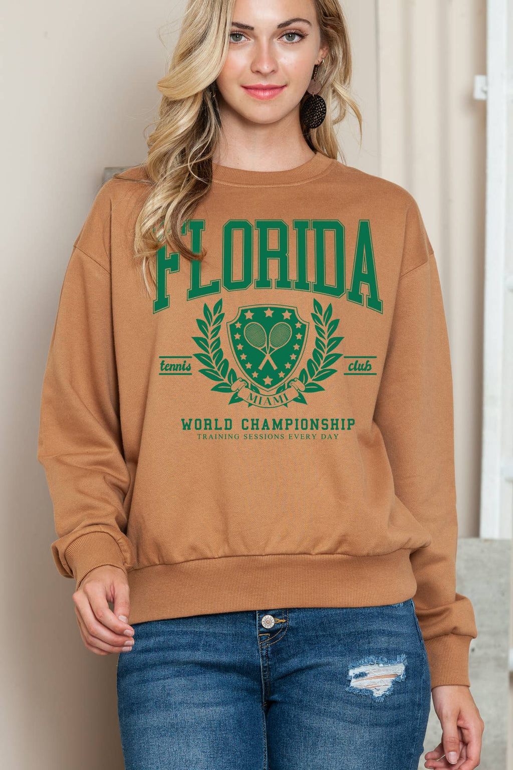 Women Florida Graphic Print Sweater Top - Adult & Kids T-Shirts, Sweatshirts & Hoodies apparel design preview 1