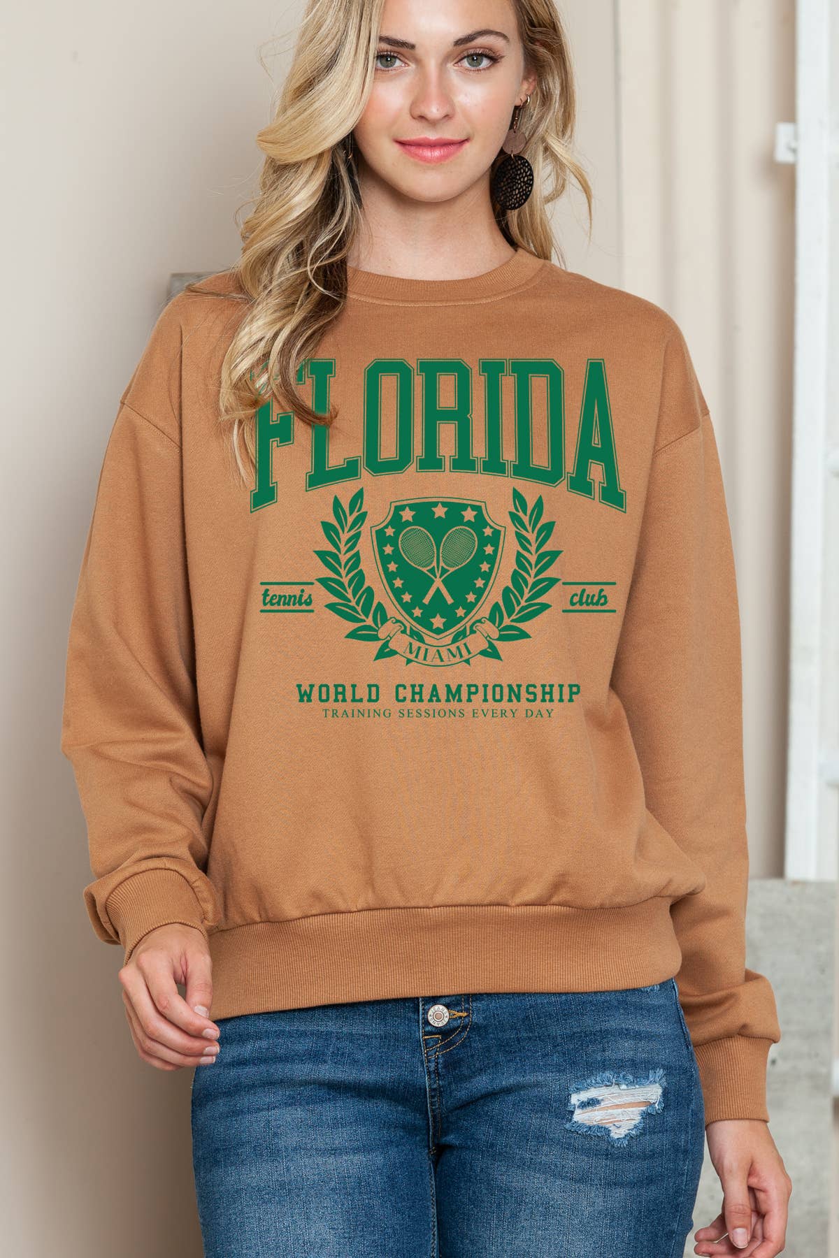 Women Florida Graphic Print Sweater Top - Adult & Kids T-Shirts, Sweatshirts & Hoodies apparel design preview 1