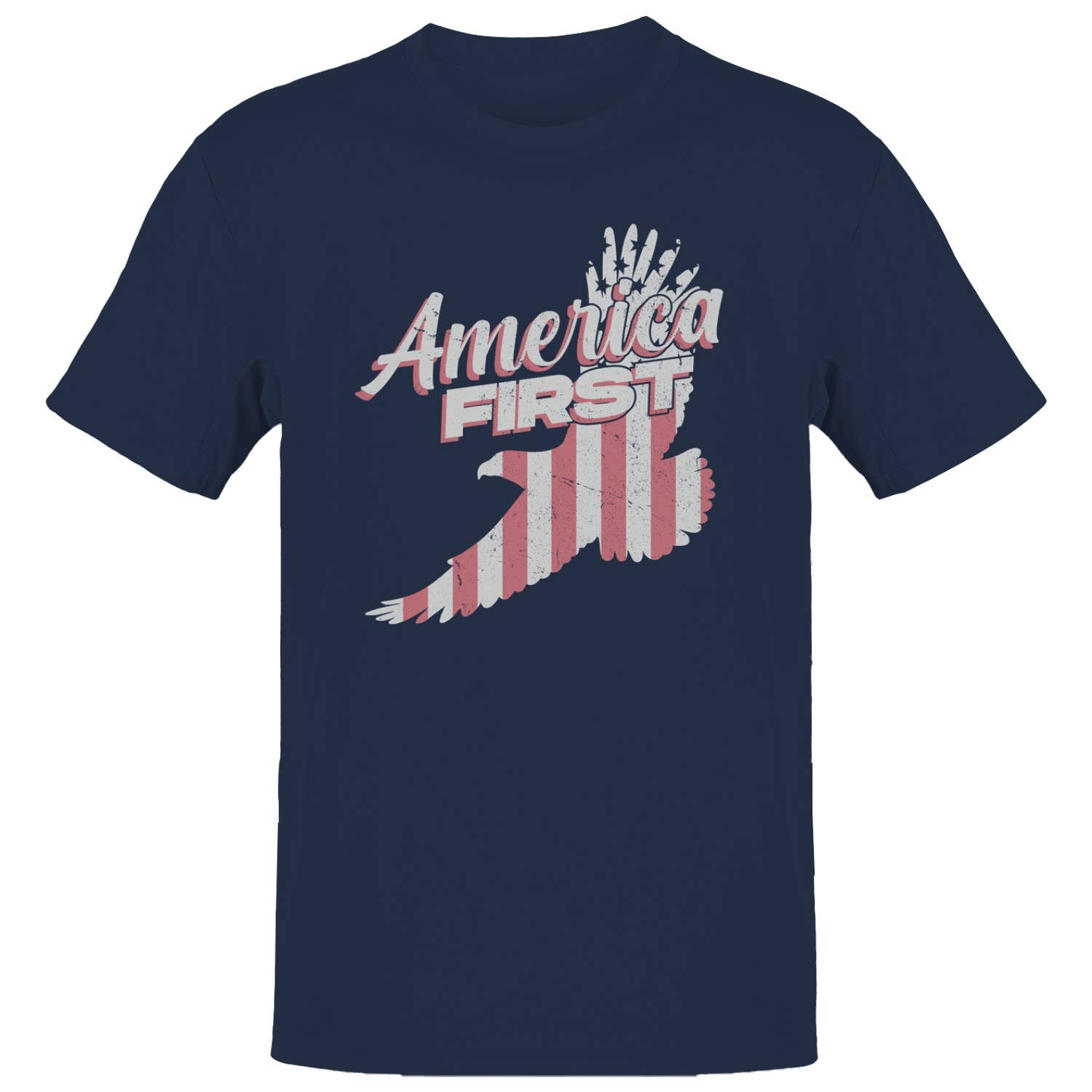 America First Patriotic Eagle Men's - Adult & Kids T-Shirts, Sweatshirts & Hoodies apparel design preview 1