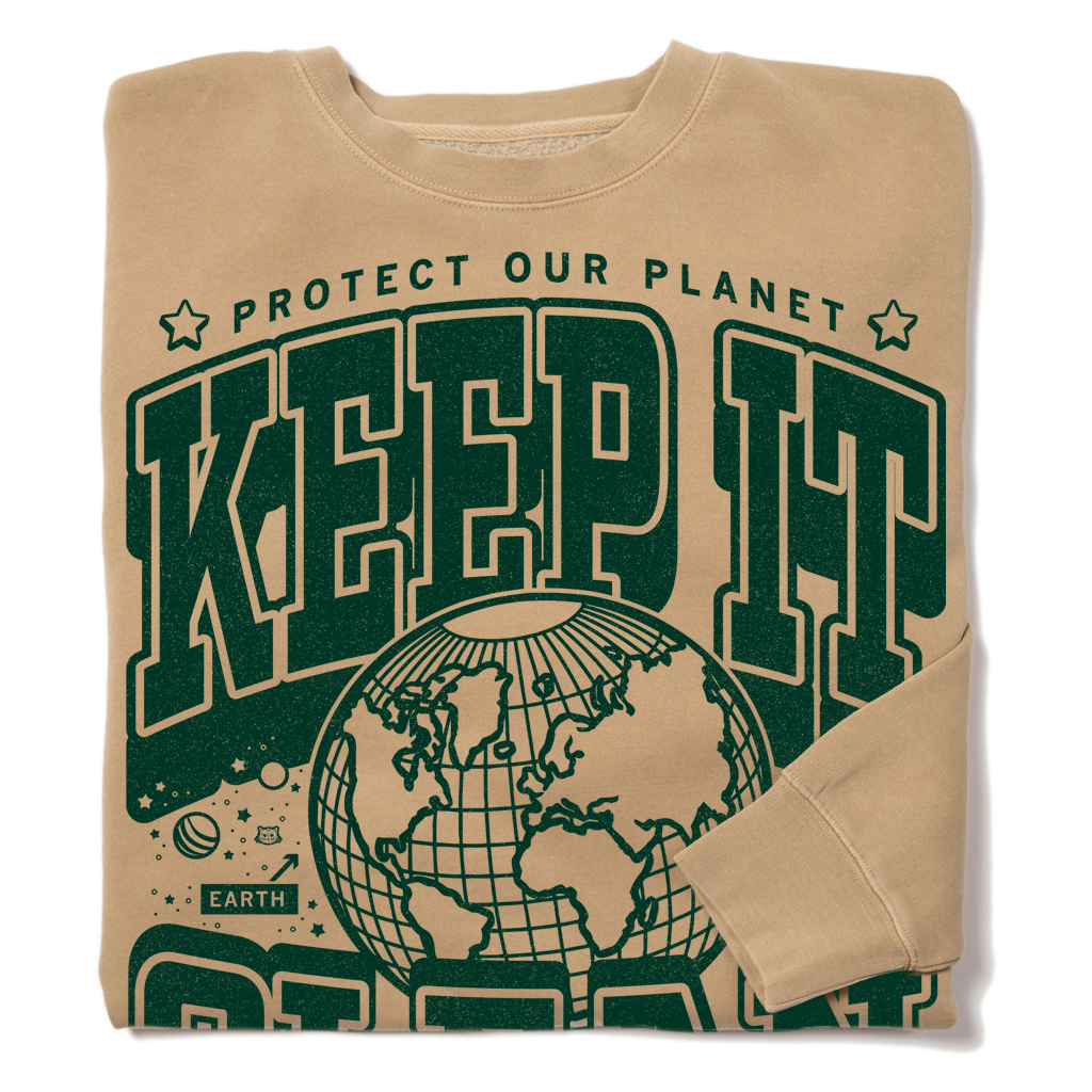 Keep It Clean Max Collegiate Crew - Adult & Kids T-Shirts, Sweatshirts & Hoodies apparel design preview 1