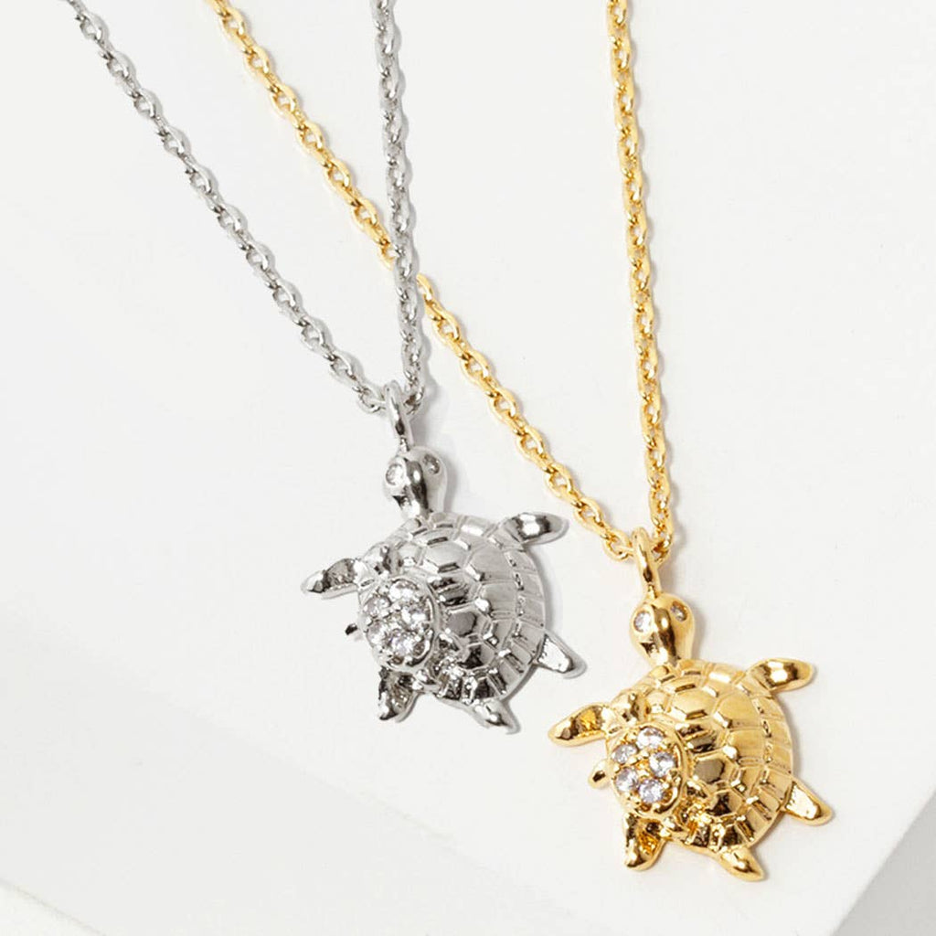 18K Gold White Dipped Sea Turtle Necklace - Adult & Kids T-Shirts, Sweatshirts & Hoodies apparel design preview 1