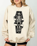 Not in the Mood, Coffin Skull Skeleton Halloween - Adult & Kids T-Shirts, Sweatshirts & Hoodies apparel design preview 1