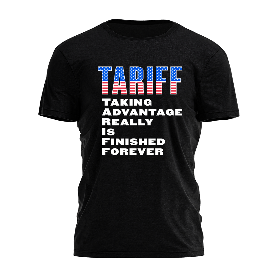 Tarriff Acronym Patriotic 3728 - Adult & Kids T-Shirts, Sweatshirts & Hoodies apparel design preview 1