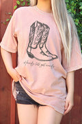 Howdy Let's Get Rowdy Boots Oversize Mineral Graphic - Adult & Kids T-Shirts, Sweatshirts & Hoodies apparel design preview 1