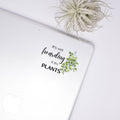 It's Not Hoarding If Plants Clear Sticker - Adult & Kids T-Shirts, Sweatshirts & Hoodies apparel design preview 1