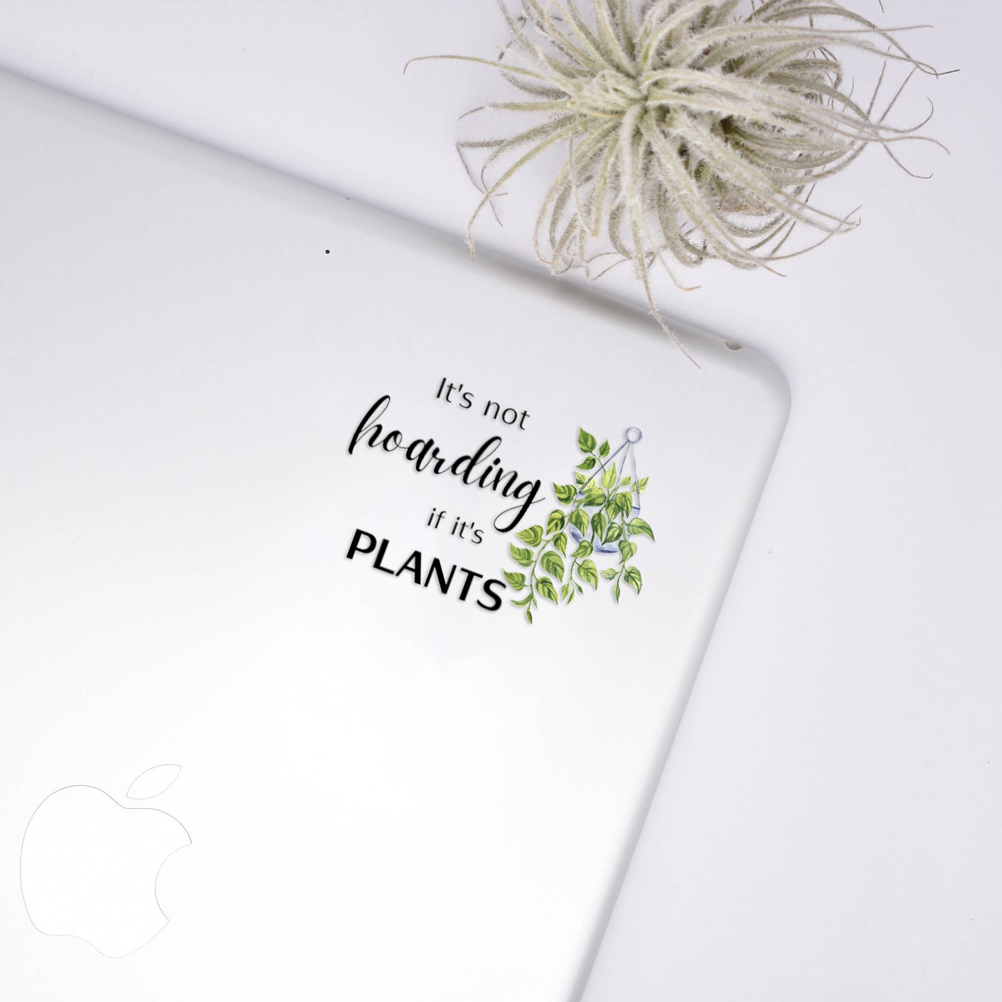 It's Not Hoarding If Plants Clear Sticker - Adult & Kids T-Shirts, Sweatshirts & Hoodies apparel design preview 1