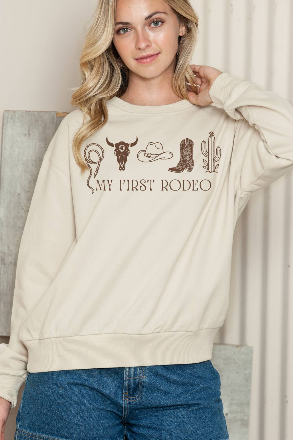 Women Rodeo Graphic Print Sweater Top - Adult & Kids T-Shirts, Sweatshirts & Hoodies apparel design preview 1