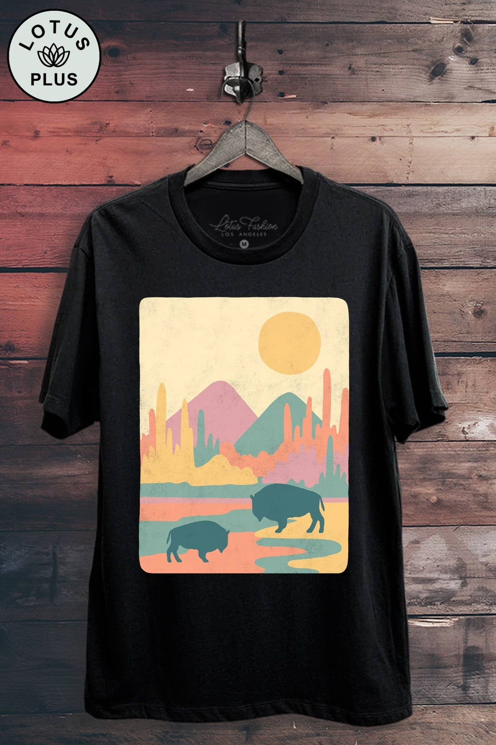 Roam Free Bison Graphic Top - Adult & Kids T-Shirts, Sweatshirts & Hoodies apparel design preview 1