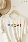 Patriotic Row Graphic - Adult & Kids T-Shirts, Sweatshirts & Hoodies apparel design preview 1