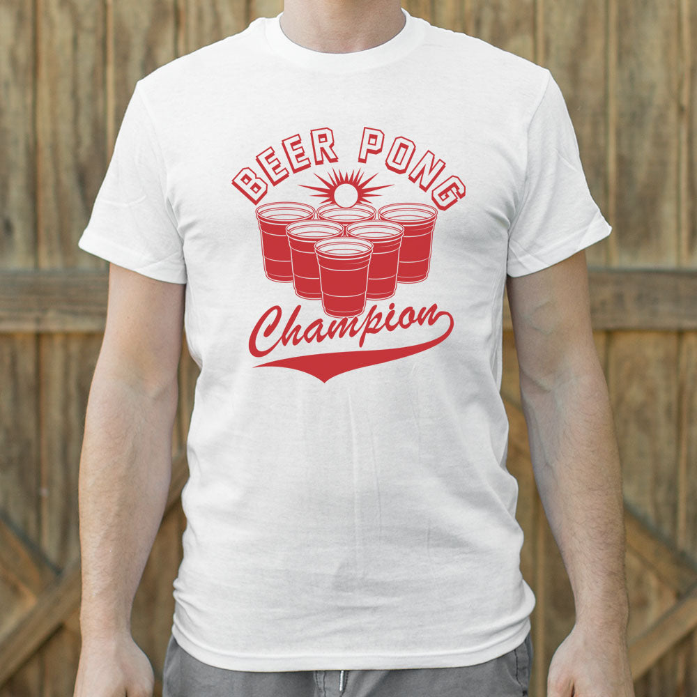 Beer Pong Champion - Adult & Kids T-Shirts, Sweatshirts & Hoodies apparel design preview 1