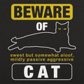 Beware Of Cat - Adult & Kids T-Shirts, Sweatshirts & Hoodies apparel design preview 1