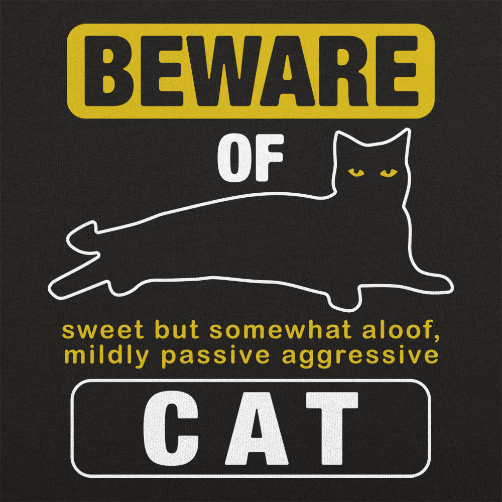 Beware Of Cat - Adult & Kids T-Shirts, Sweatshirts & Hoodies apparel design preview 1